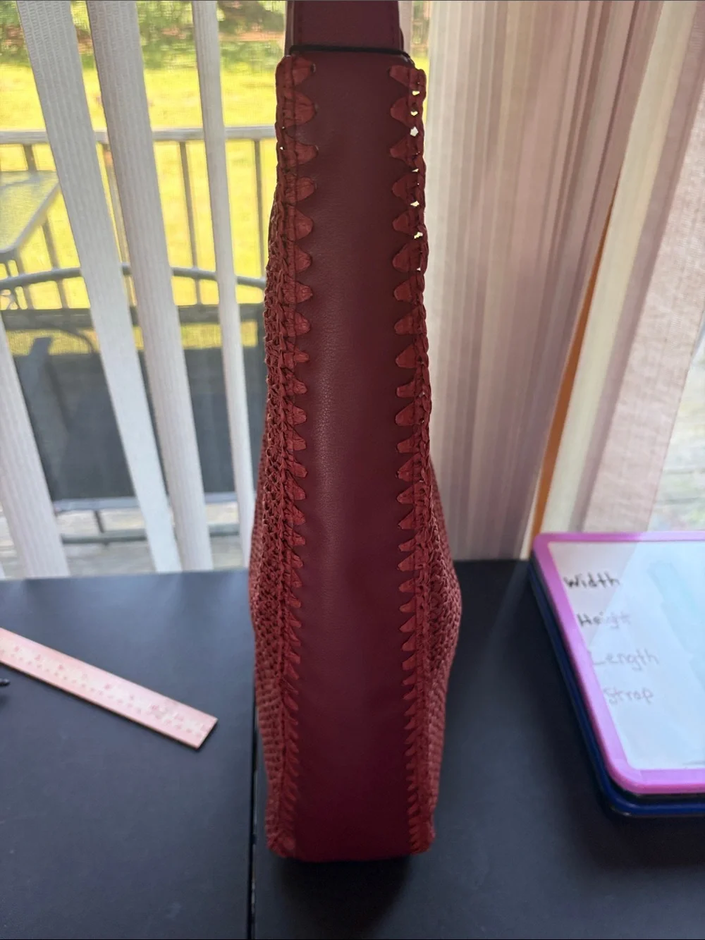 Steve Madden Bfreya Hobo Bag in Rust Wine